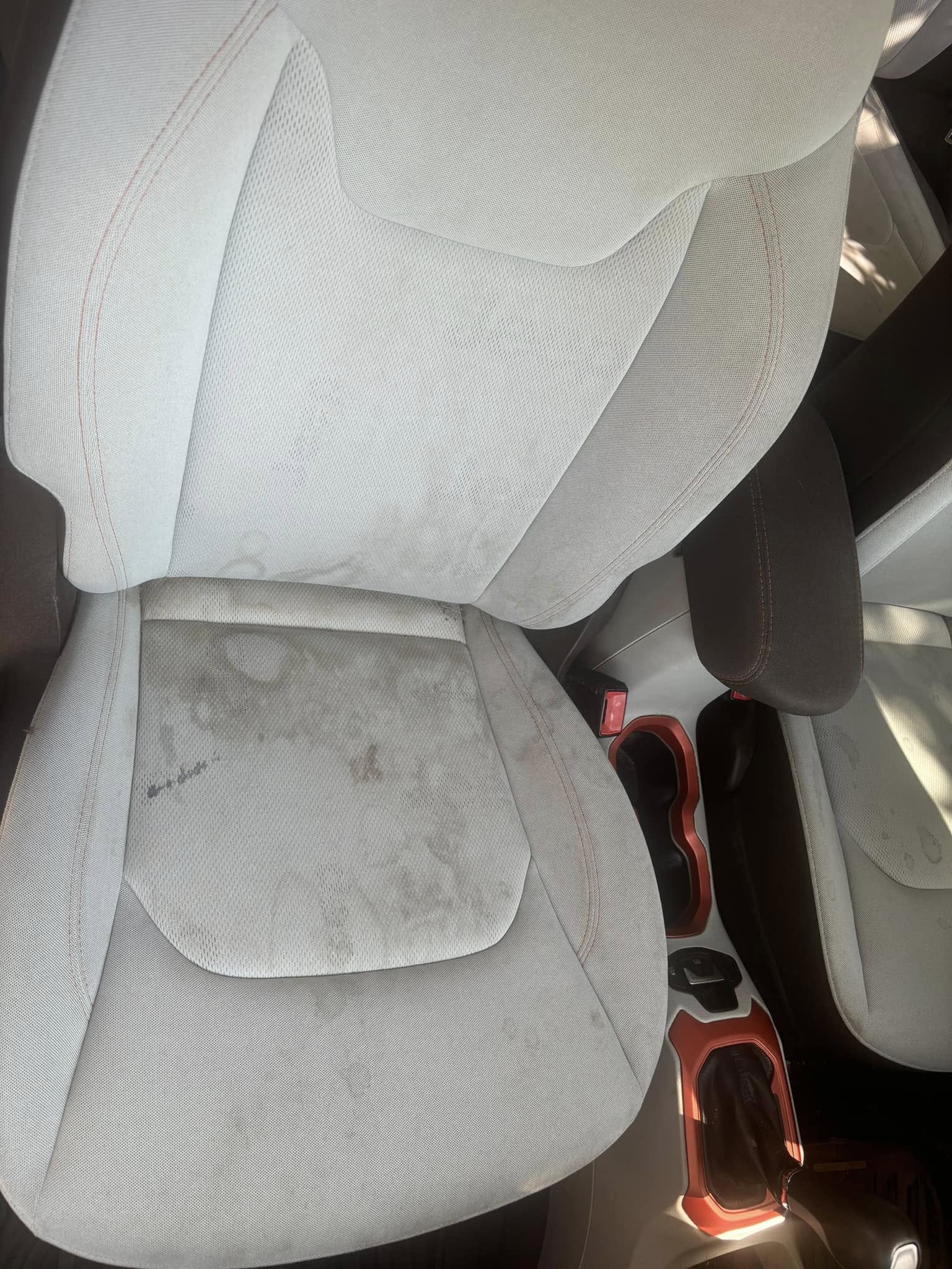 leather seat detail